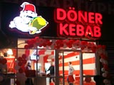 Световая вывеска «Doner Kebab»